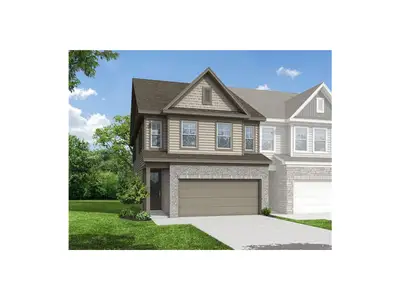 New construction Townhouse house 6175 Molo Ln, Cumming, GA 30041 plan The Durham C - image
