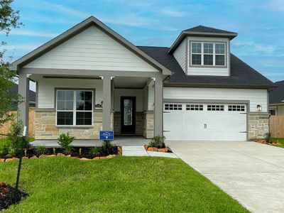 New construction Single-Family house 1306 Hidden Oaks Dr, Tomball, TX 77375 Portico - photo 0