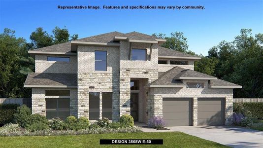 New construction Single-Family house 217 Crownbeard St, Georgetown, TX 78633 Design 3568W- photo 0