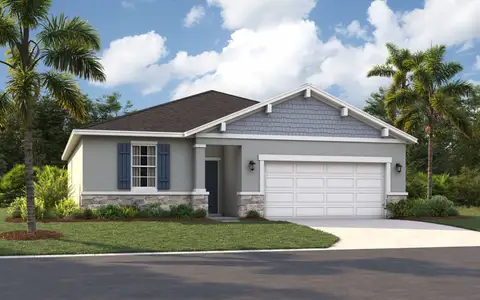 New construction Single-Family house 1658 Blue Lagoon Cir, Mascotte, FL 34753 plan The Portland - image