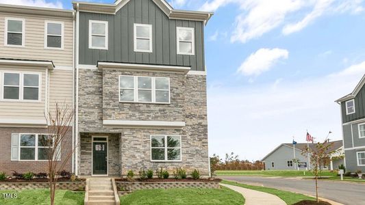 New construction Townhouse house 2243 Horton Park Dr, Apex, NC 27539 Hadleigh- photo 0