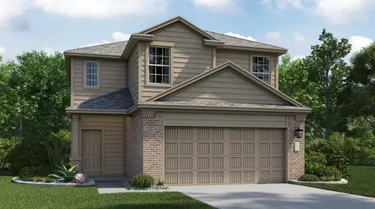 New construction Single-Family house 1507 Roaming Oak Bnd, Georgetown, TX 78628 plan Vinewood - image