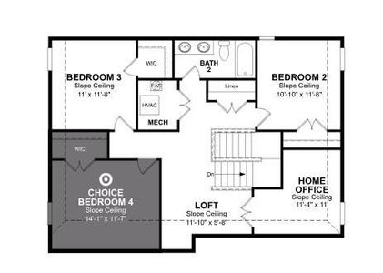 Beazer Homes Whitewing Trails Parker Floorplan.