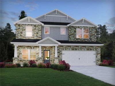 New construction Single-Family house 4412 Brick Tunnel St, Powder Springs, GA 30127 plan Johnson - image