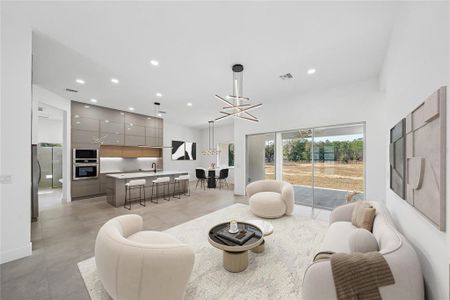 11'4" ceilings throughout this expansive open concept