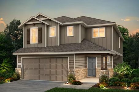New construction Single-Family house 1105 Paradise Canyon Cv, Jarrell, TX 76537 Modena- photo 0