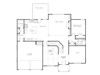 New construction Single-Family house 3260 Lions Ruby Ln, Atlanta, GA 30349 plan The Rosewood - image 4