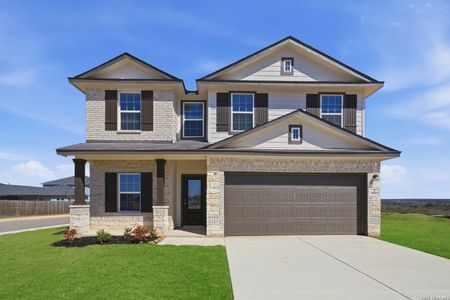 New construction Single-Family house 9005 Hazel Birch, Elmendorf, TX 78112 plan Trinity - image