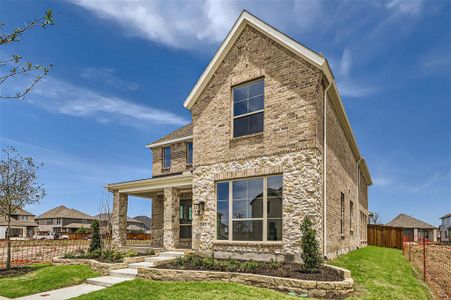 View of front of property with a front lawn