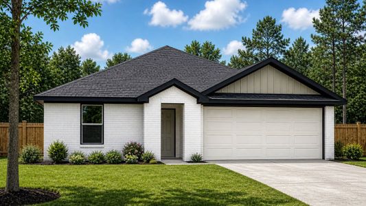 New construction Single-Family house 12232 Lexington Heights Dr, Willis, TX 77318 plan Austin - image