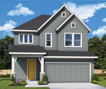 New construction Single-Family house 1412 S Brook Dr, Leander, TX 78641 The Carnegie- photo 0
