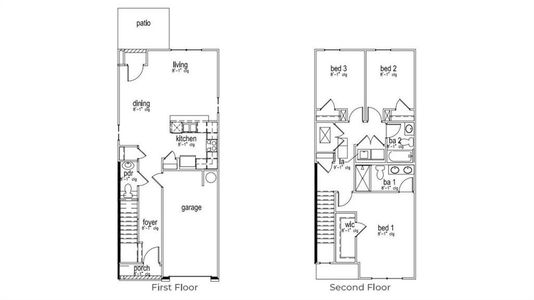 New construction Townhouse house 2278 Jasmin Bend, Unit 16, Lithonia, GA 30058 Pearson- photo 0