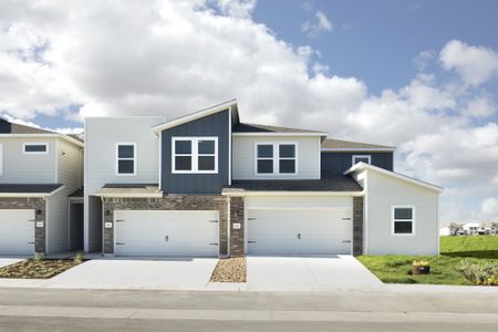 New construction Townhouse house 1850 Settlers Glen Drive, Unit 104, Round Rock, TX 78665 - photo 0