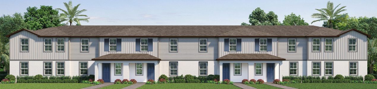 New construction Townhouse house 847 Emerald Grove Dr, Apopka, FL 32703 plan Amity - image