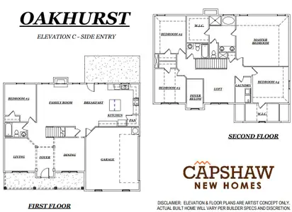 New construction Single-Family house 1788 E Mcintosh Rd, Griffin, GA 30223 plan Oakhurst - image