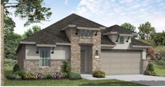New construction Single-Family house 1405 Blue Moon Dr, Georgetown, TX 78628 Denison- photo 0
