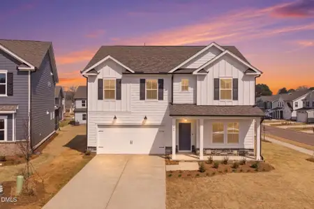 New construction Single-Family house 549 Prestonfield Wy, Raleigh, NC 27603 plan Hampton - image