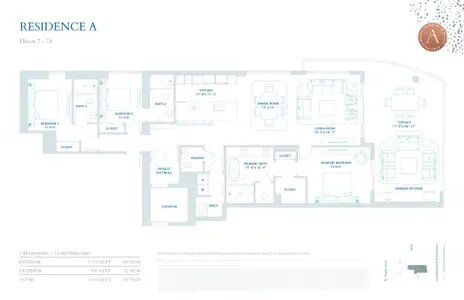 New construction Condo house 4714 N Flagler Dr, Unit 1501, West Palm Beach, FL 33407 plan RESIDENCE A - image 4