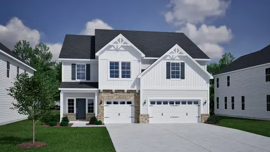 New construction Single-Family house 6168 Zoe Wy, Myrtle Beach, SC 29588 plan Warwick II - image