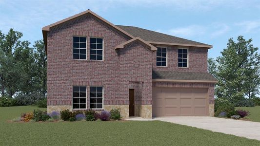 New construction Single-Family house 1012 Tall Grass Drive, Princeton, TX 75407 H40P Palmview- photo 0