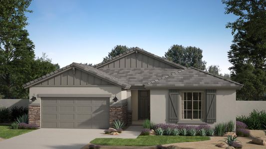 Craftsman Elevation with Optional Stone | Fremont | Bentridge – Peak Series | Buckeye, AZ | Landsea Homes