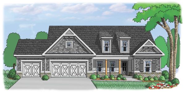 New construction Single-Family house 135 River Rdg Walk, Monroe, GA 30656 plan (GA) Avondale A.3 3 Front Entry - image