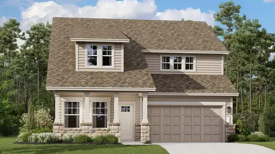 New construction Single-Family house 561 Sormonne Lp, Kyle, TX 78640 plan Brock - image