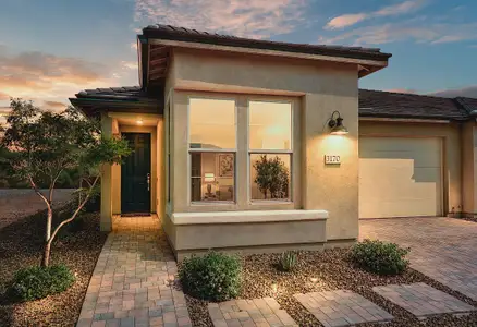 New construction Duplex house 3170 Blue Agave Ln, Wickenburg, AZ 85390 plan Evia Elevation A - image