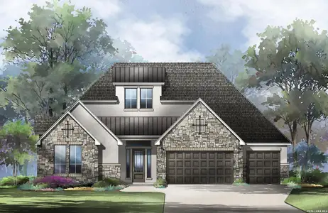 New construction Single-Family house 1626 Yardzen Ln, San Antonio, TX 78260 plan Pecos - image