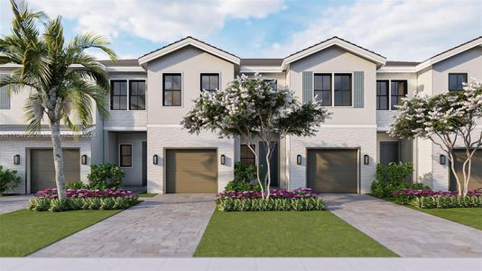 New construction Townhouse house 175 Ne 13Th Circle, Homestead, FL 33033 Rainier- photo 0