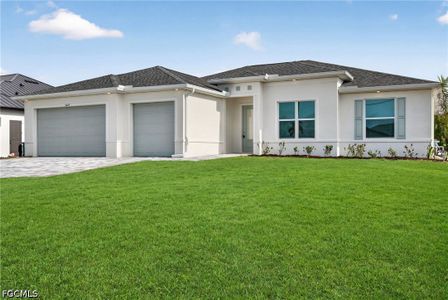 New construction Single-Family house 3425 Nw 18Th Ter, Cape Coral, FL 33993 plan The Coral Haven - image