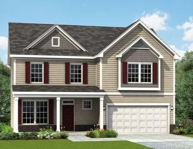 New construction Single-Family house 320 Pinnacle Ct, Raeford, NC 28376 plan Topsail - image
