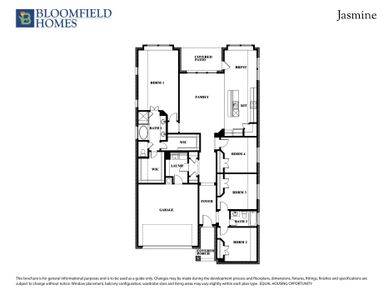 Jasmine Floor Plan. Jasmine New Home in Midlothian, TX