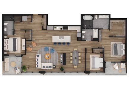 New construction Penthouse house 400 W 14Th St, Austin, TX 78701 plan PH02 - image