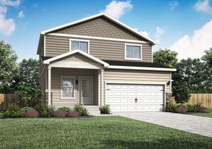 The Laramie is a beautiful two story home siding.