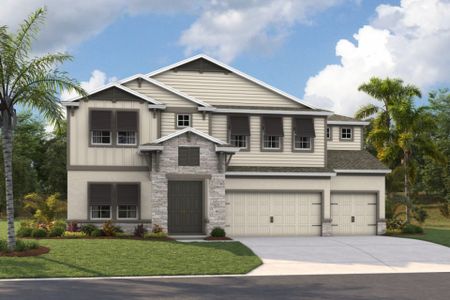 New construction Single-Family house 34009 Twilight Sea Pl, Wesley Chapel, FL 33545 plan Westshore I - image