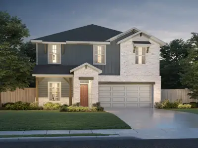 New construction Single-Family house 210 Divisadero Dr, Hutto, TX 78634 plan The McCoy (860) - image
