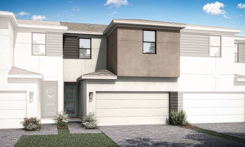 New construction Townhouse house 9879 Sw Torquay Dr, Port St. Lucie, FL 34987 plan Ashton - image