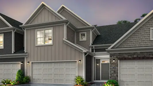 New construction Townhouse house 702 Blackpool Dr, Durham, NC 27703 plan Oxford - image