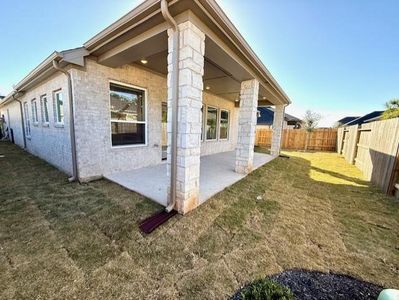 Fully sodded lawn. Full brick exterior. Gutters around entire home. Fenced w/sprinkler system