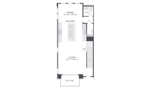New construction Townhouse house 14701 Live Oak Cir, Addison, TX 75001 plan Magnolia End Left - image 4