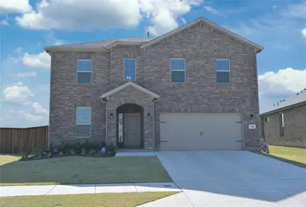New construction Single-Family house 186 Dogwood Ave, Rhome, TX 76078 REDROCK- photo 0