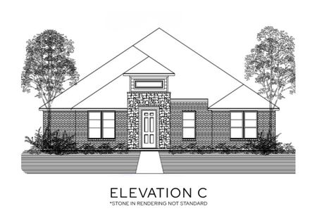 New construction Single-Family house Waxahachie, TX 75165 plan The Willow - Rear Entry - image