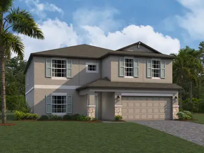 New construction Single-Family house 38350 Tobiano Loop, Dade City, FL 33525 Cabo- photo 0