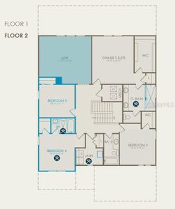 Floor plan with structurals selected