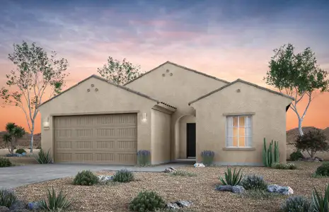 New construction Single-Family house 43005 W Palo Amarillo Rd, Maricopa, AZ 85138 Bluebell- photo 0