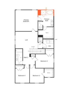 This floor plan features 4 bedrooms, 2 full baths, 1 half bath and over 2,200 square feet of living space.