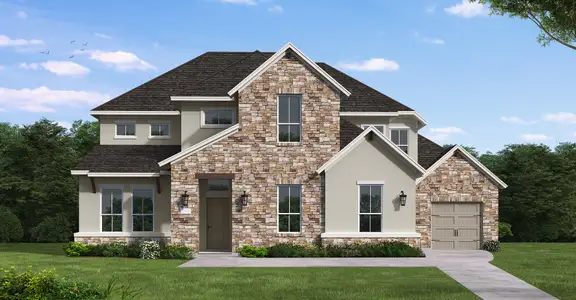 New construction Single-Family house 1627 Starry Night Ln, Leander, TX 78641 plan Kaufman - image