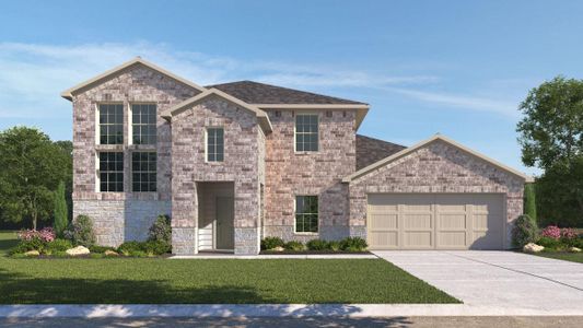New construction Single-Family house 1924 Pogonip Pl, Leander, TX 78641 The Lancaster- photo 0