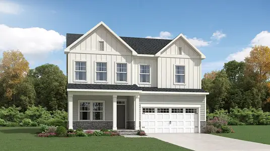 New construction Single-Family house 316 Oakwood Crest Dr, Knightdale, NC 27545 plan Hampshire - image